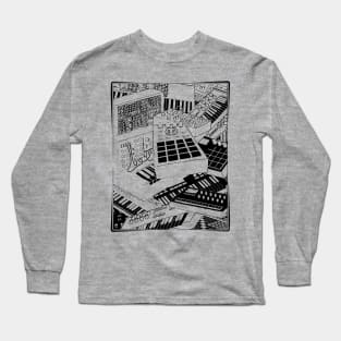 Synthesizer Art for Electronic Musician Long Sleeve T-Shirt